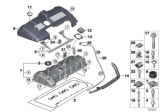 Diagram for BMW X3 Valve Cover Gasket - 11127582245