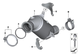 Diagram for BMW 740i Catalytic Converter - 18407645241
