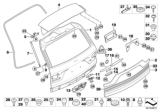Diagram for BMW X3 Trunk Latch - 51247201561
