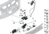 Diagram for BMW Door Lock Actuator Motor - 51247269543