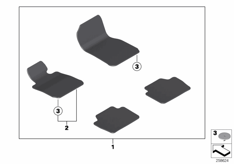 2016 Bmw 328i Gt Xdrive N26 Engine F34 Floor Mats Of