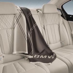 BMW Fine Merino Wool Travel Plaid Blanket 82292365426