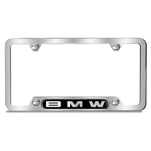 BMW Brushed license plate frame 82122456421