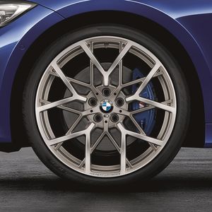 BMW 20 Inch Style 795M Ferric Grey M Performance Complete Wheel Set 36112459546