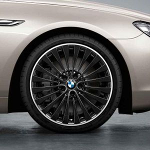 BMW Multispoke 410 Complete Wheel Set / Black 36112184160