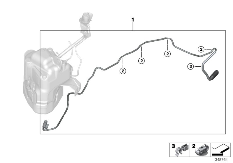 BMW 17117856726 Pipe Support