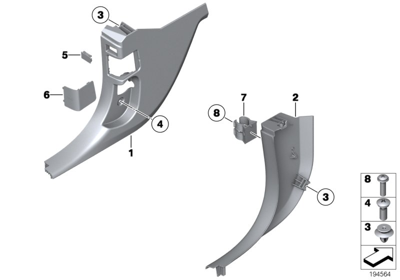 BMW 51437345195 BLANKING PLATE