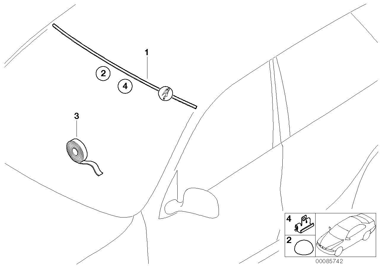 BMW 51717012032 Clamp