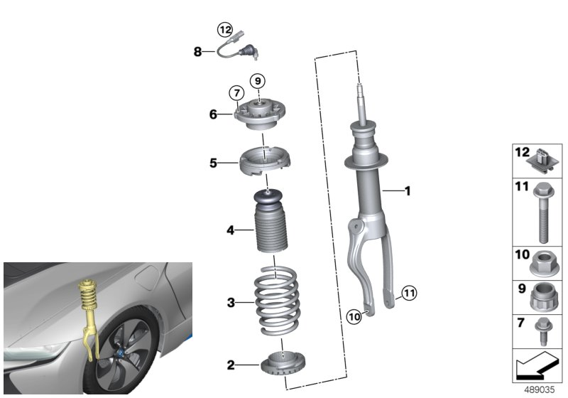 BMW 07146874880 Hex Screw With Collar