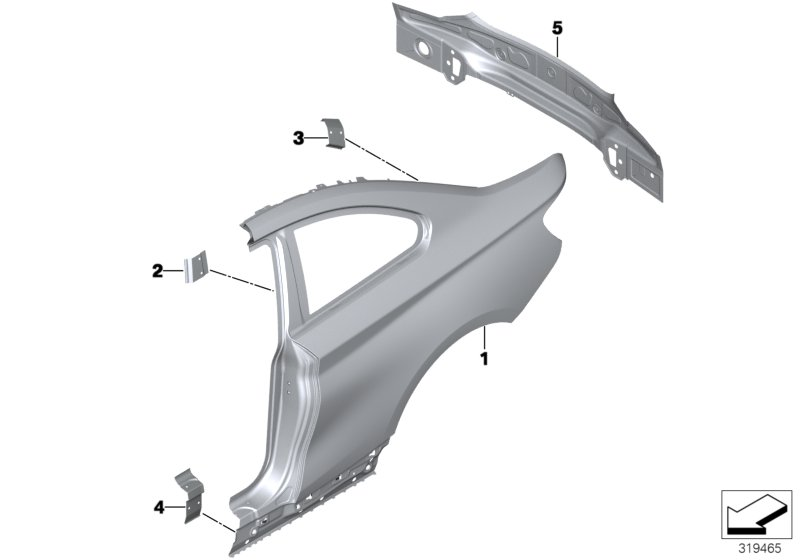 BMW 41347342021 Tail Trim