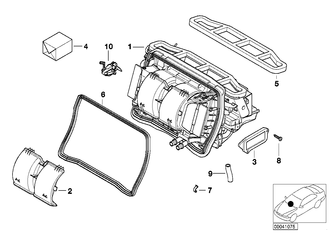 BMW 64118372791 Set Small Parts For Air Conditioner.Adjust.Lever