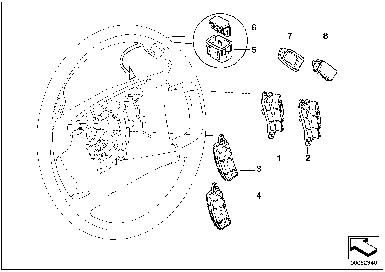 BMW 61316911732 Finisher, Front