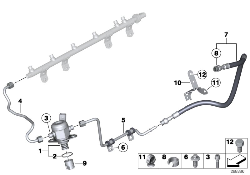 BMW 13647604405 High Pressure Pipe