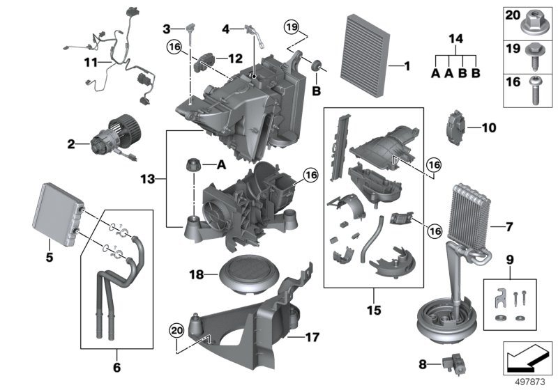 BMW 64119361715 FINE-DUST FILTER