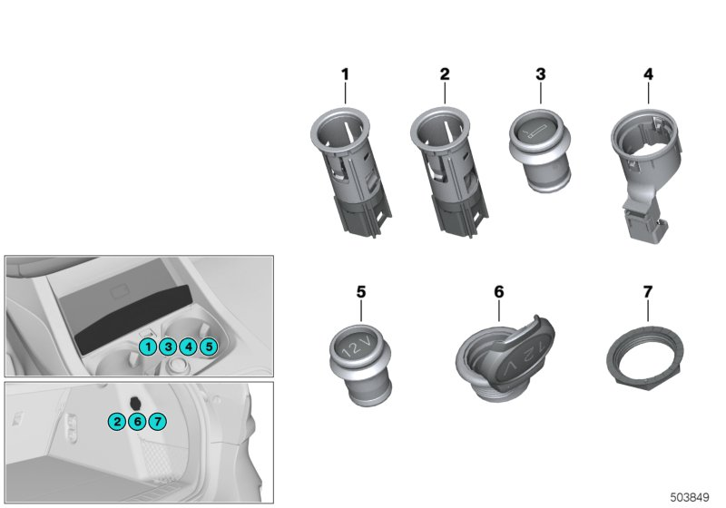 BMW 61347947768 RING LIGHT WITH LED