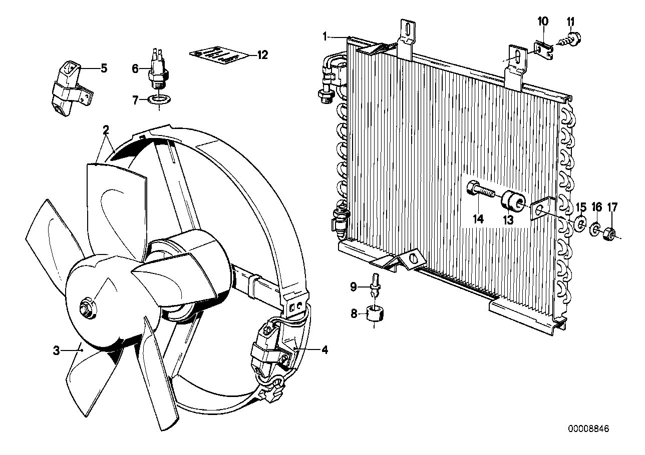 BMW 64538391509 Condenser