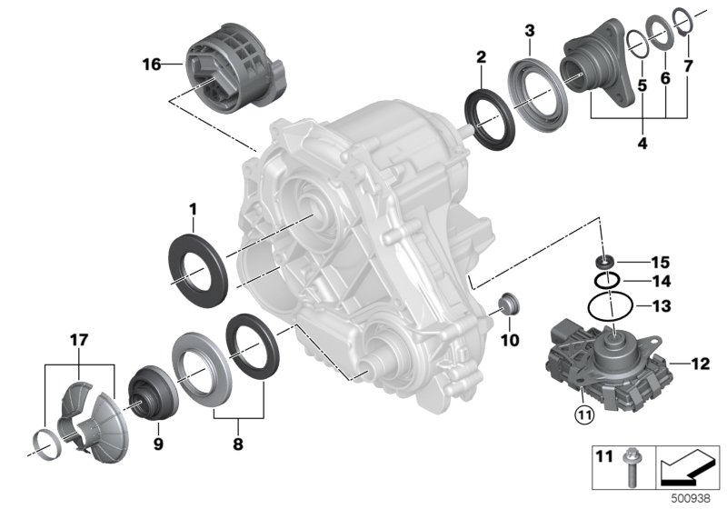 BMW 27108642592 Output Flange Set