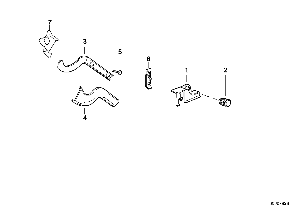 BMW 61138359512 Cable Holder