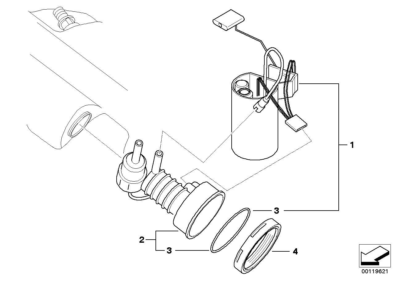 BMW 16146767718 Fuel Pump Level Sensor Repair Kit