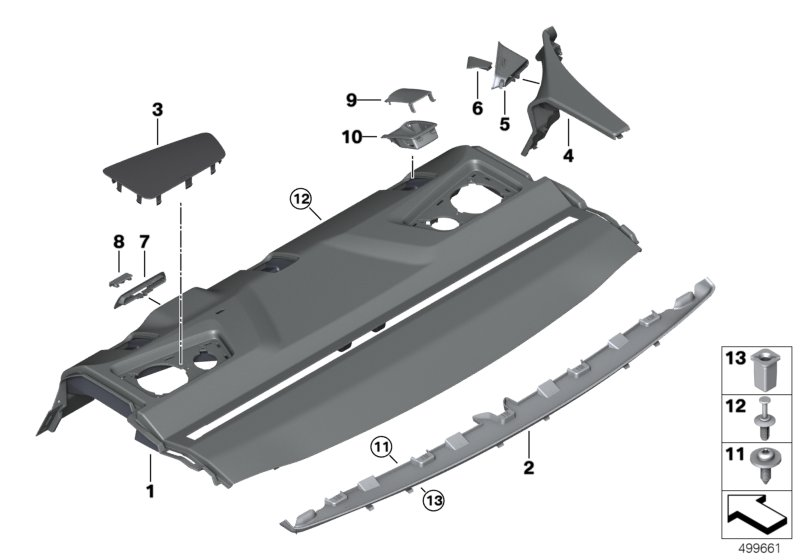 BMW 51469108185 TRIM, SEATBELT SLOT COVER, C