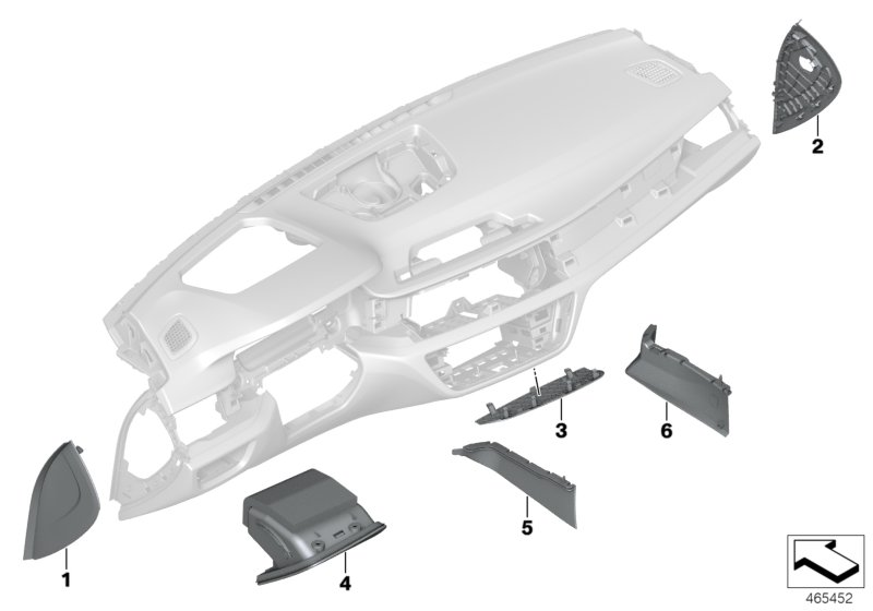 BMW 51457991082 SIDE COVER, RIGHT
