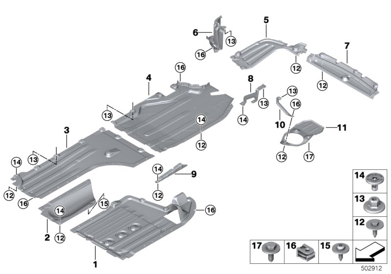 BMW 51757424898 COVER, REAR AXLE