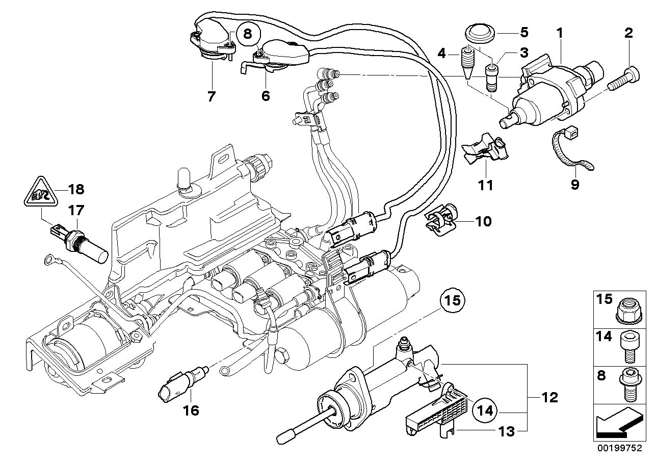 BMW 23427507098 Clutch Actuator With Sensor