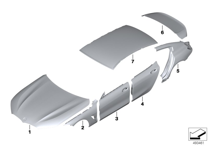 BMW 41007494298 ROOF COVER