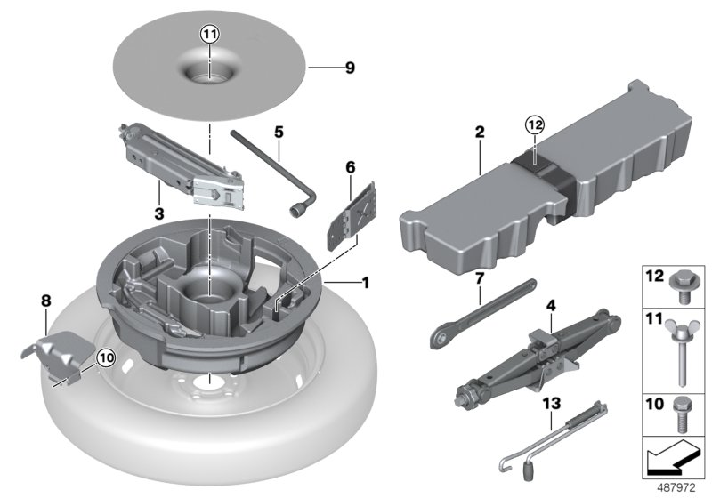 BMW 71106878510 Hook And Loop Fastener