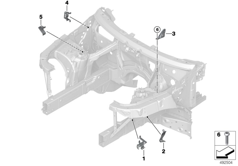 BMW 07129908701 SCREW