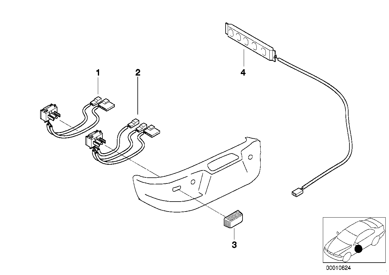 BMW 61318407551 Stop Switch For Sports Seat