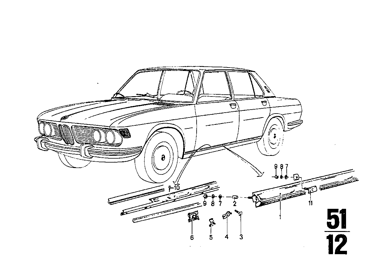 BMW 51131807670 Fastener