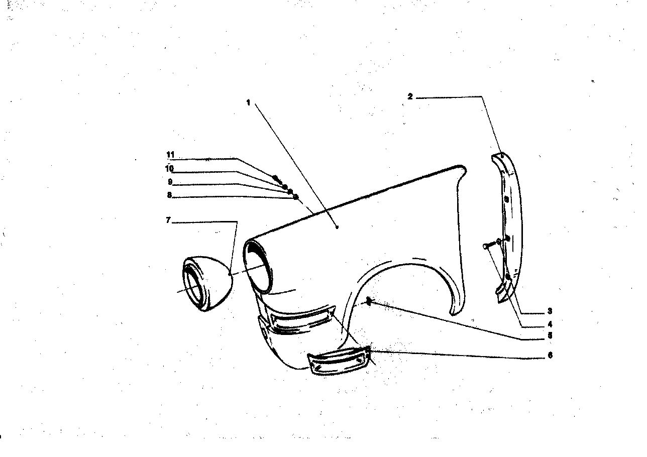 BMW 41355001702 Side Panel, Front Left