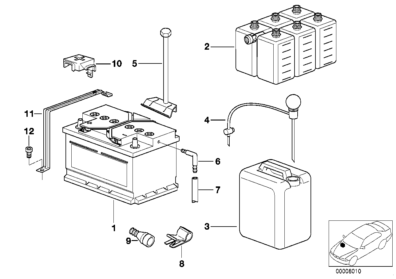 BMW 61218368733 BATTERY FA. DOUGLAS (WARRANT