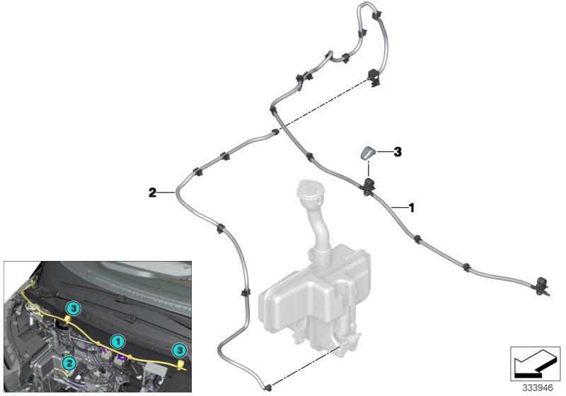 BMW 61667347671 Hose Line