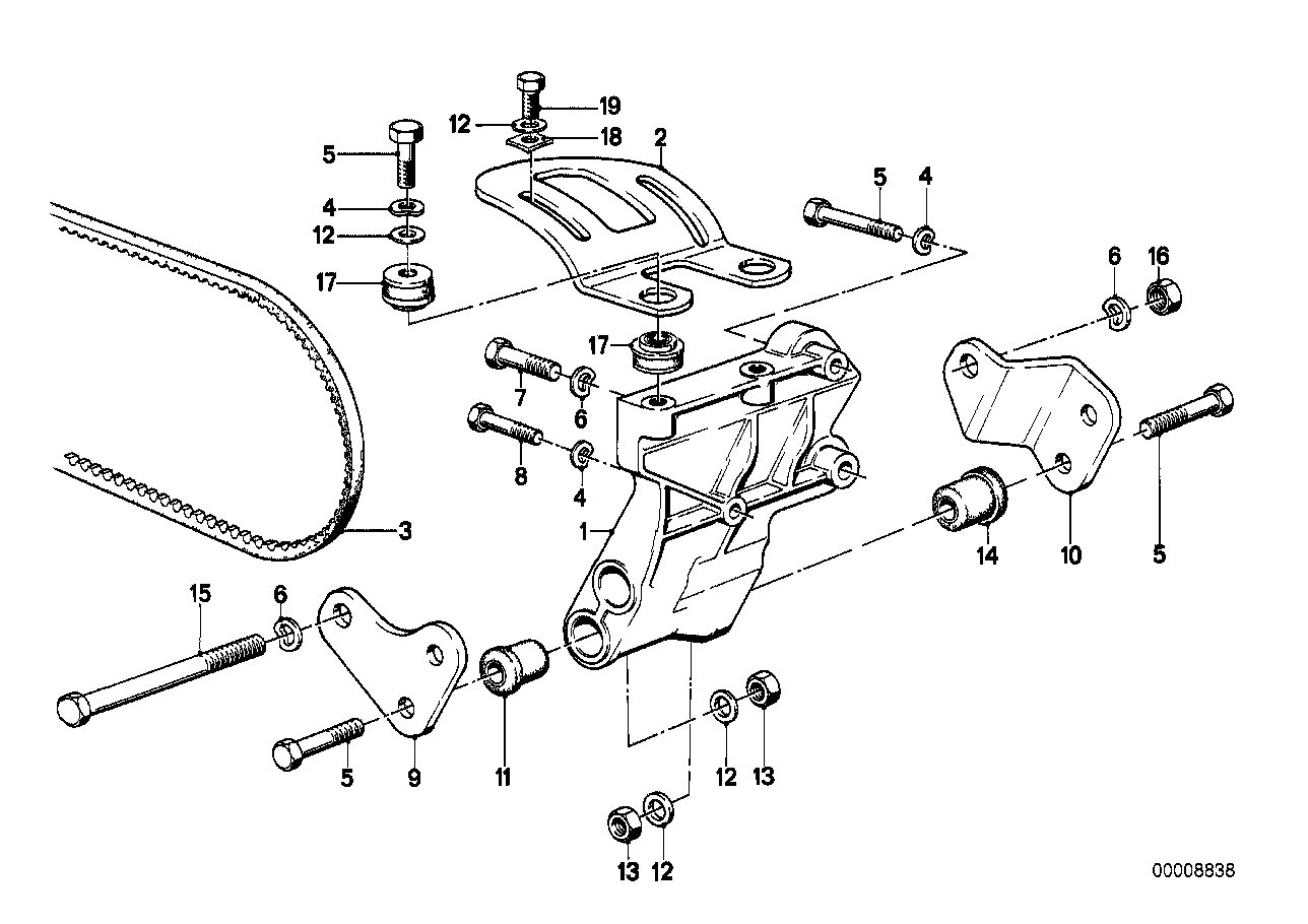 BMW 64521268536 Supporting Bracket