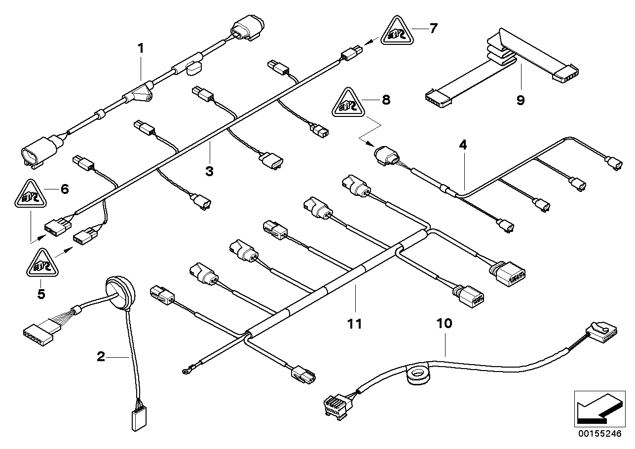 BMW 61126917313 Foil Conductor For Teleph.Drawer