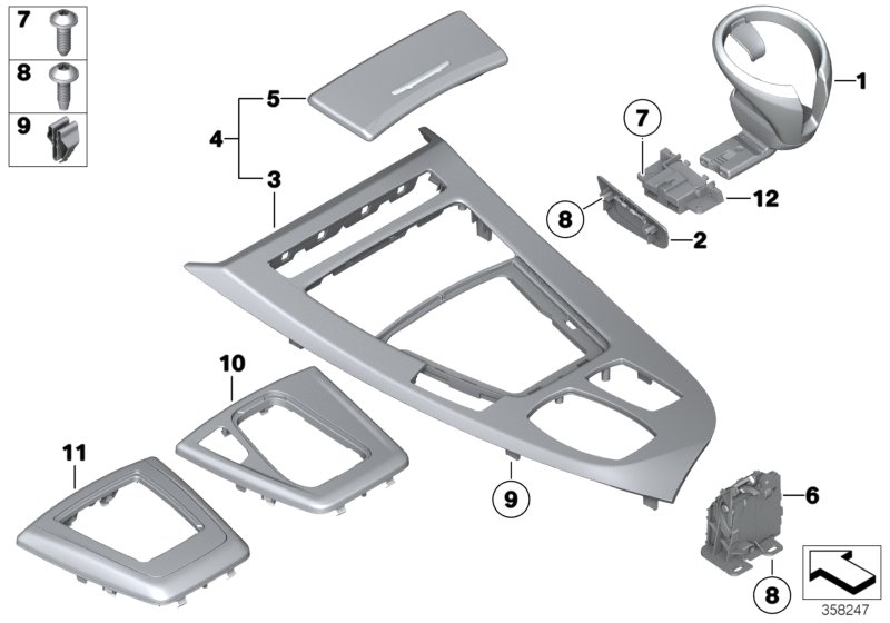 BMW 51168049224 Cover Front