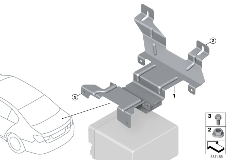 BMW 61217622127 Additional Battery Holder