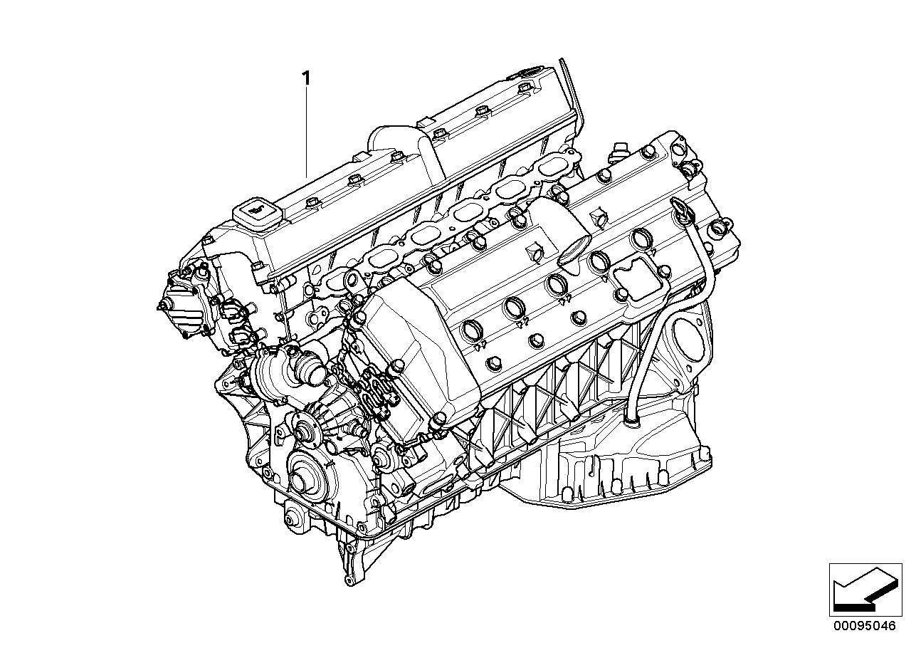 BMW 11007524202 Exchange Short Engine