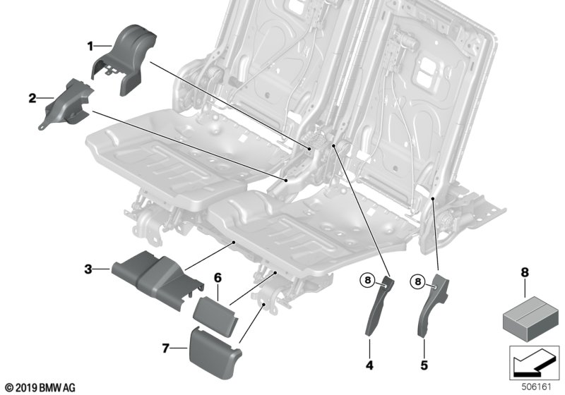 BMW 52307954271 COVERING OUTER LEFT