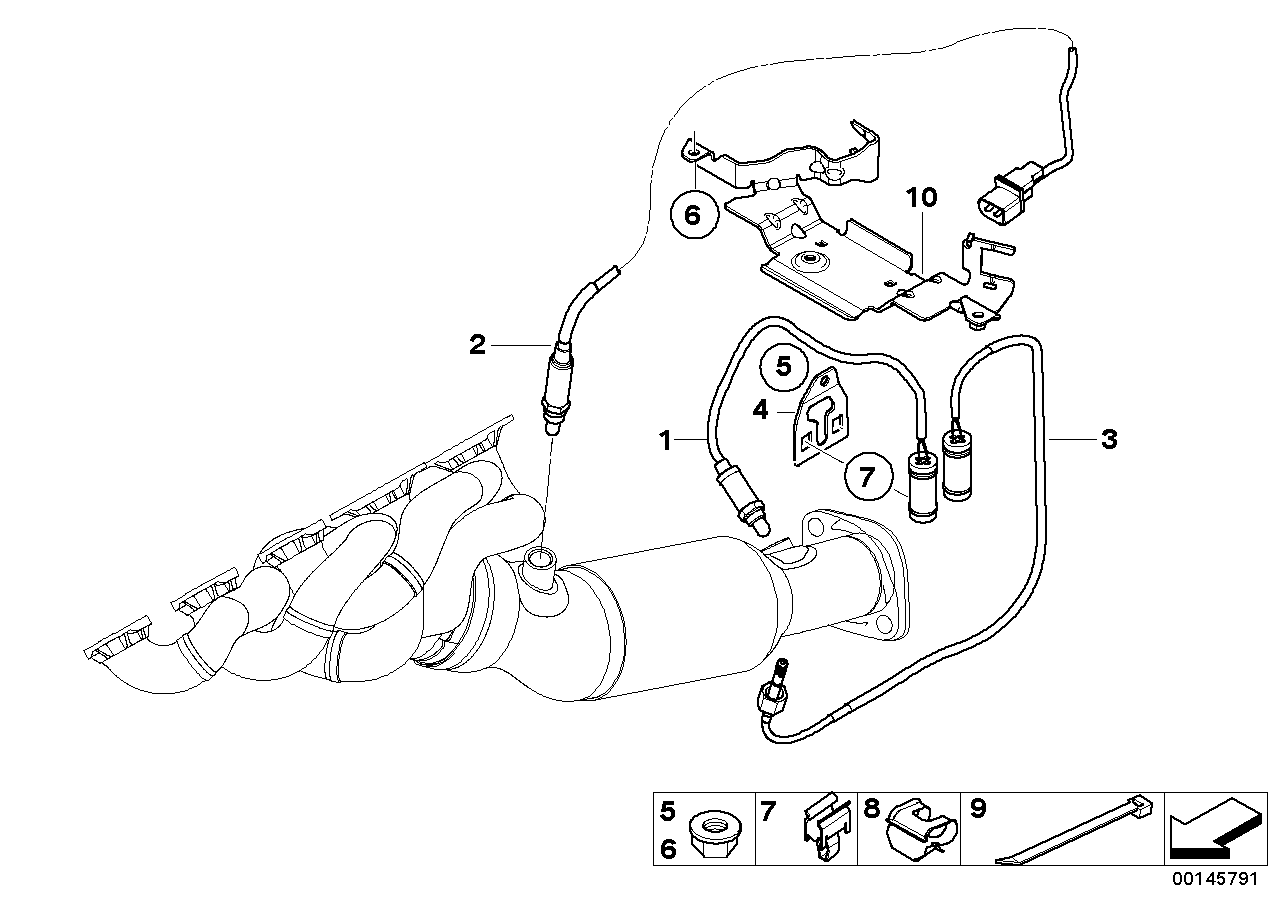 BMW 61127966314 Bracket For Temperature Sensor