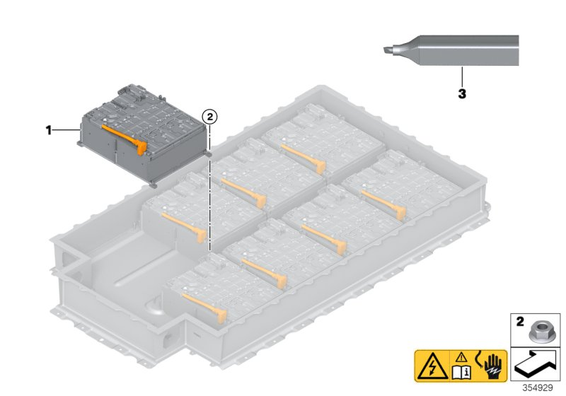 BMW 61277933747 Cell Module, High-Voltage Ba