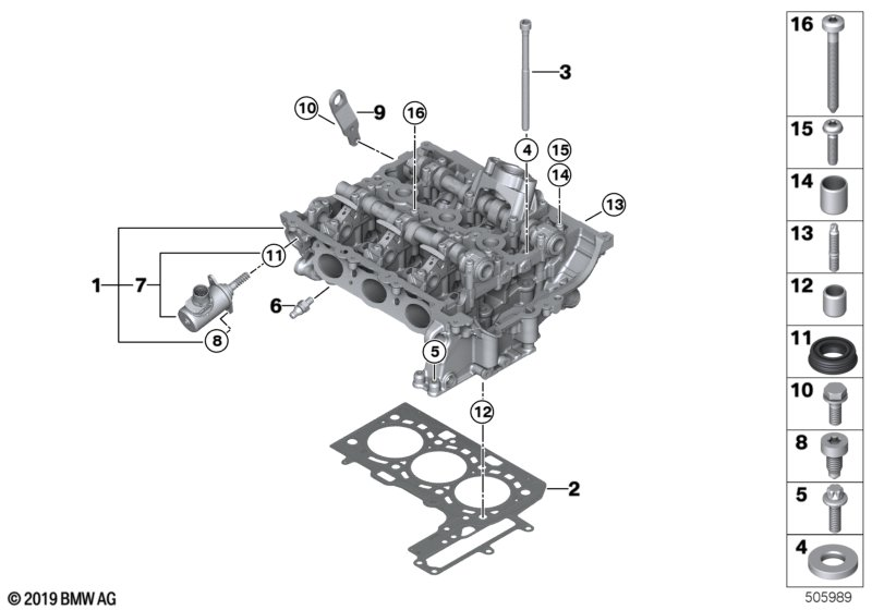 BMW 11128482776 Valve Gear Cylinder Head