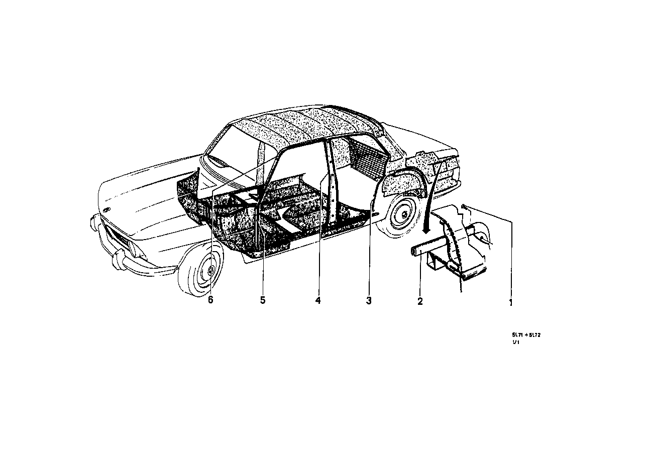 BMW 51716654132 Front Right Sealing Betw.Door And Column