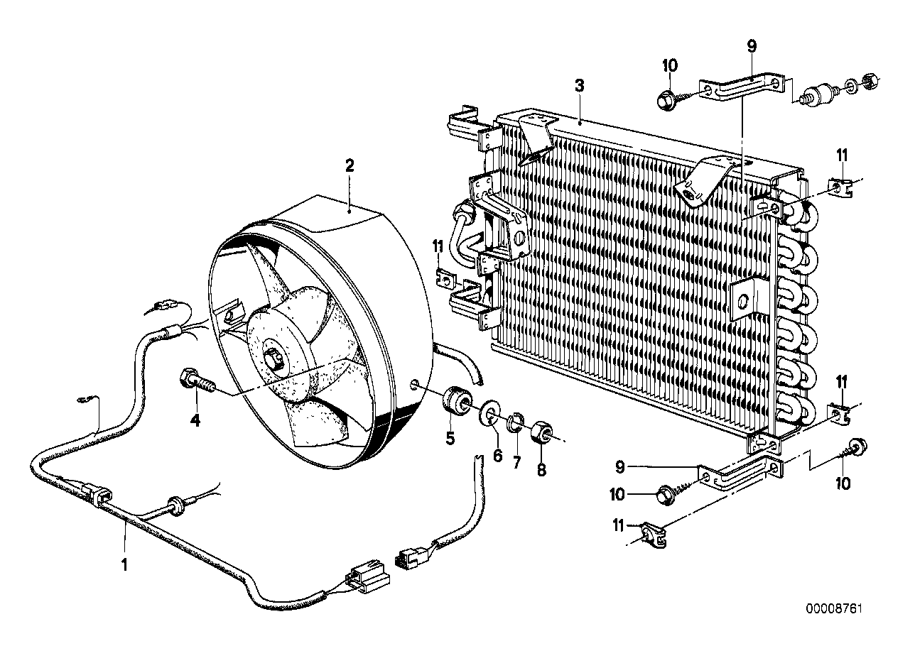 BMW 64531361704 Condenser