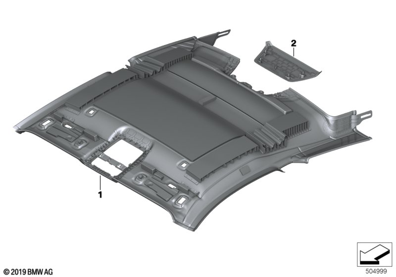 BMW 51447996642 ROOFLINER ALCANTARA