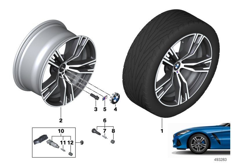 BMW 36118089874 Disk Wheel, Light Alloy, In