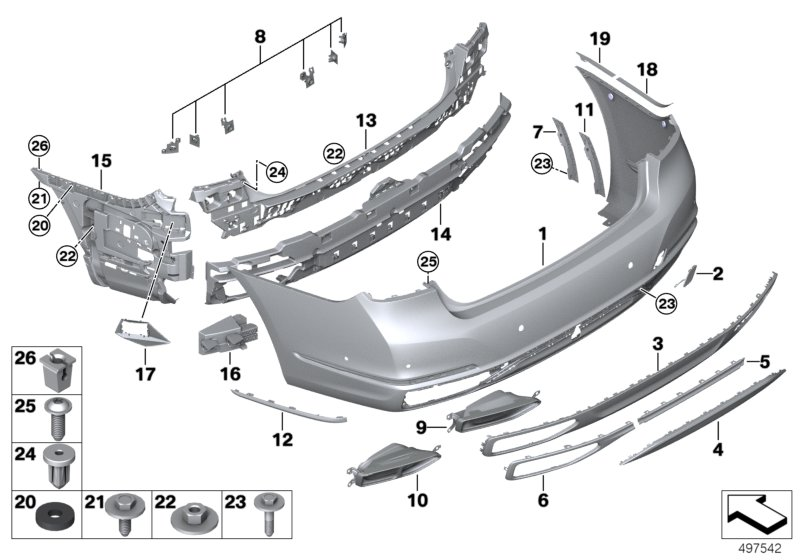 BMW 51129466567 Bumper Trim Panel, Primed, R