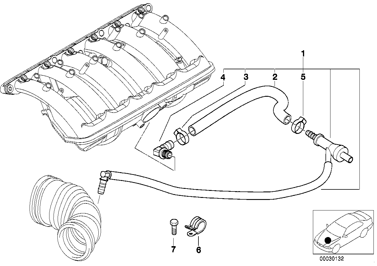 BMW 11611438132 Support